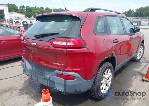 2016 Jeep Cherokee Sport z USA, uszkodzony, nr VIN 1C4PJMAB0GW142472